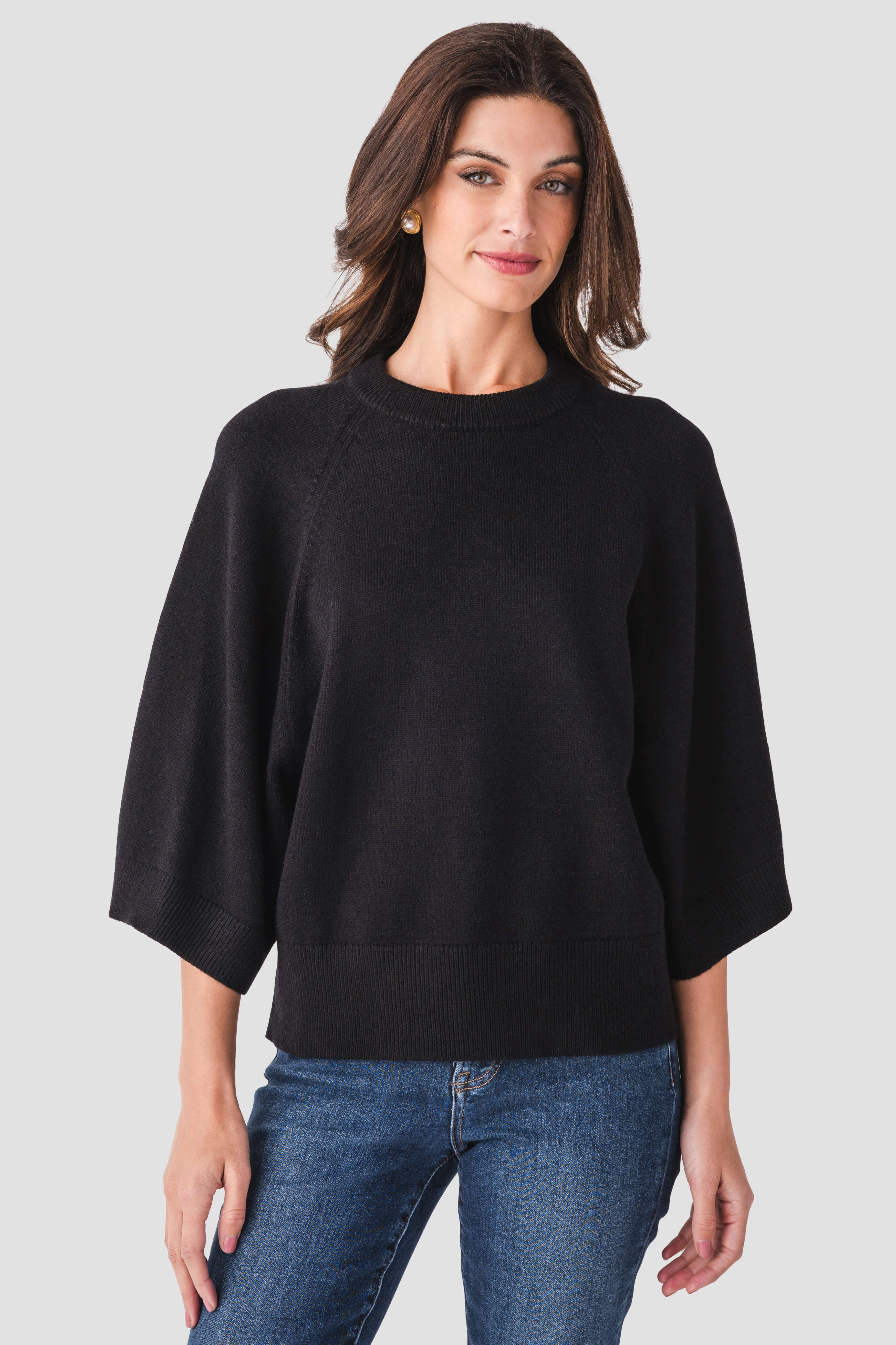 Jodifl Relaxed Short Sleeve Sweater Top | Social Threads