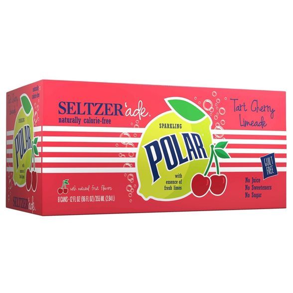 Polar Tart Cherry Lime - 8pk/12 fl oz Cans | Target
