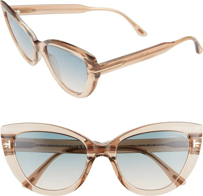 Tom Ford Anya 55mm Cat Eye Sunglasses | Nordstrom | Nordstrom