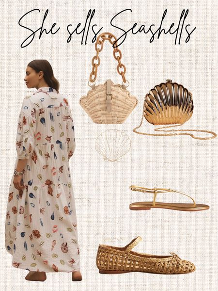 She sells seashells 
New beautiful seashell pieces for summer! 

#LTKSeasonal #LTKShoeCrush #LTKStyleTip