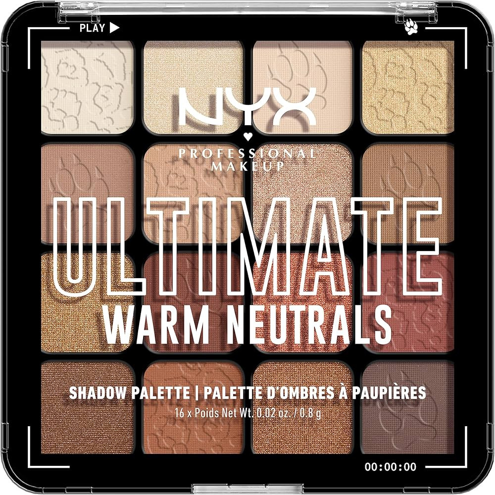 NYX PROFESSIONAL MAKEUP, Ultimate Shadow Palette, Eyeshadow Palette - Warm Neutrals | Amazon (US)