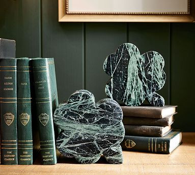 Marble Shamrock Bookends - Set of 2 | Pottery Barn (US)