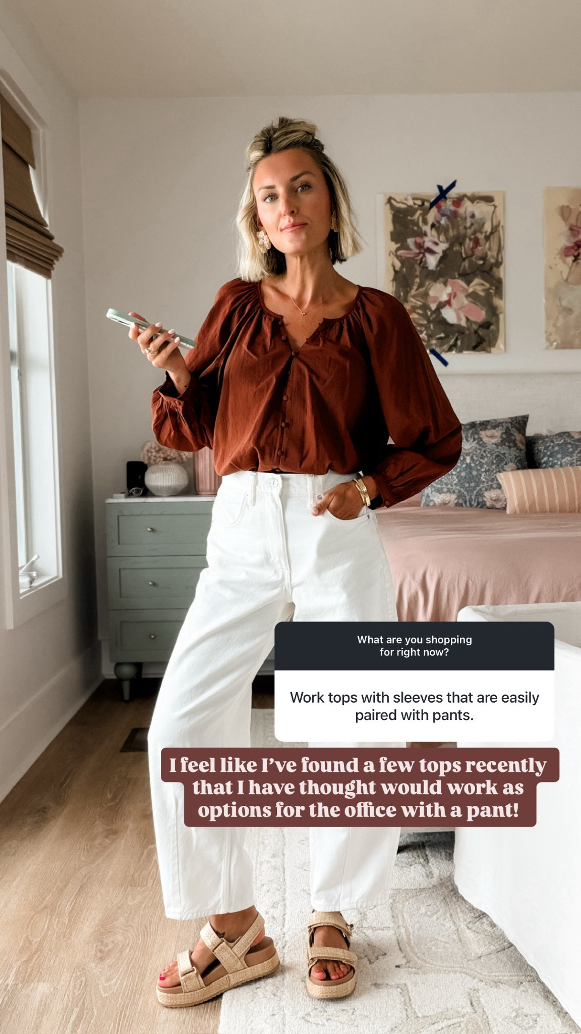I linked below a few tops that you could pair with pants for work! I love buying pieces you can wear for work or play!

Loverly Grey, summer outfits, workwear, white jeans

#LTKWorkwear #LTKSeasonal