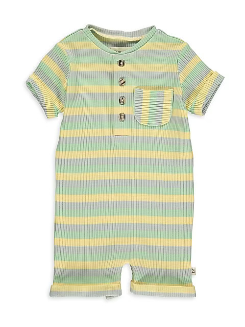 Baby's Ribbed Camborne Henley Romper | Saks Fifth Avenue