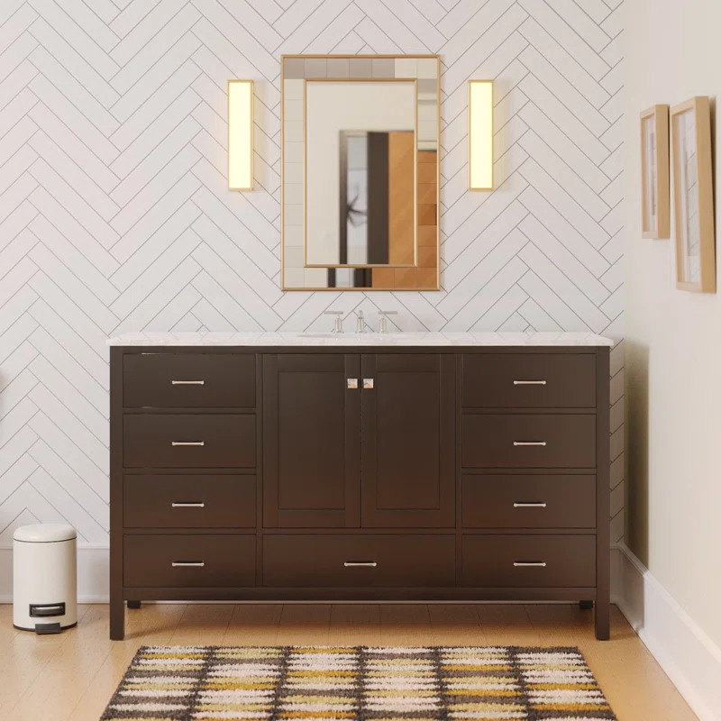 Cheshunt 60'' Free Standing Single Bathroom Vanity with Top | Wayfair North America