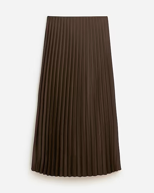 Pleated pull-on midi skirt | J. Crew US