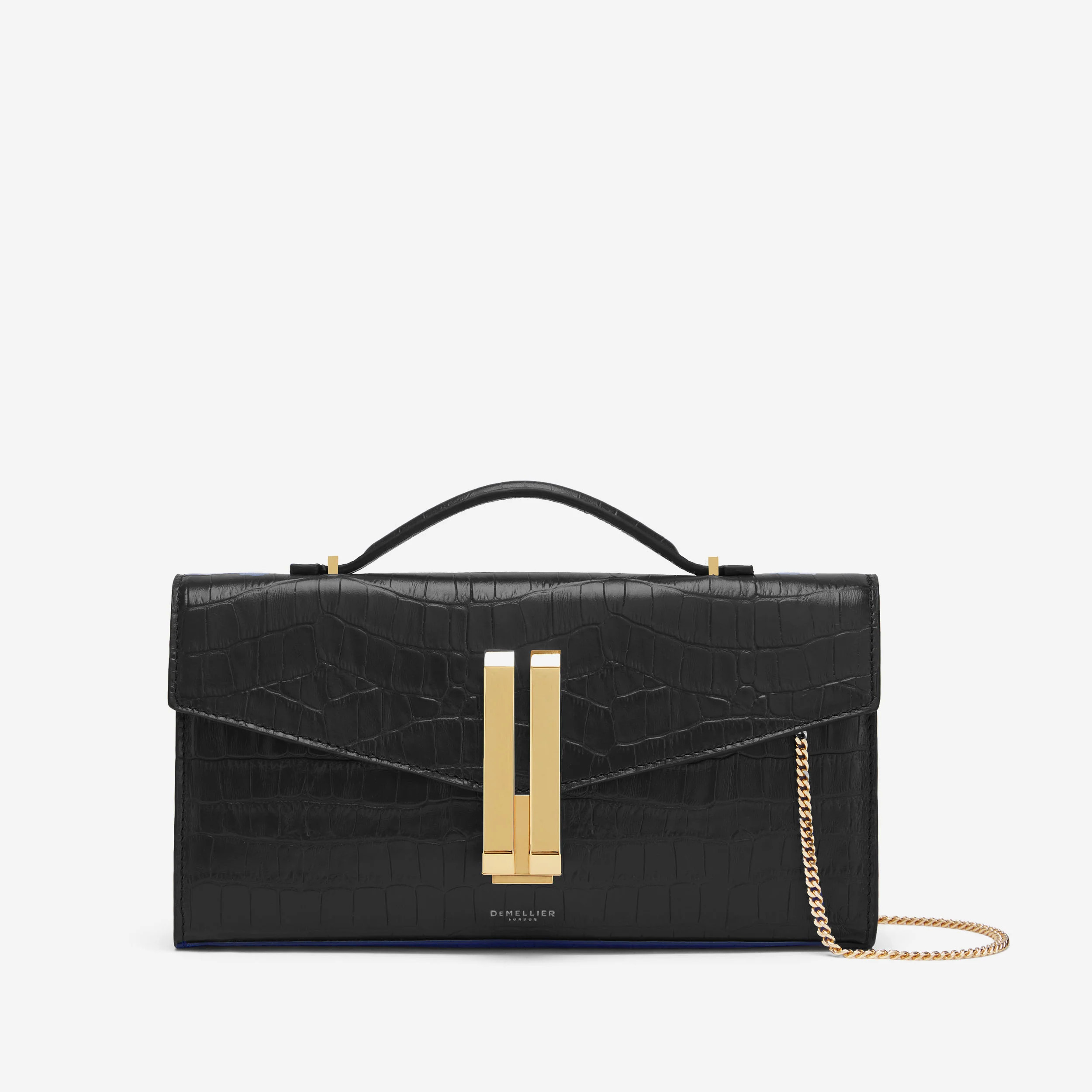 The Vancouver Clutch | Black Croc-Effect | DeMellier | DeMellier