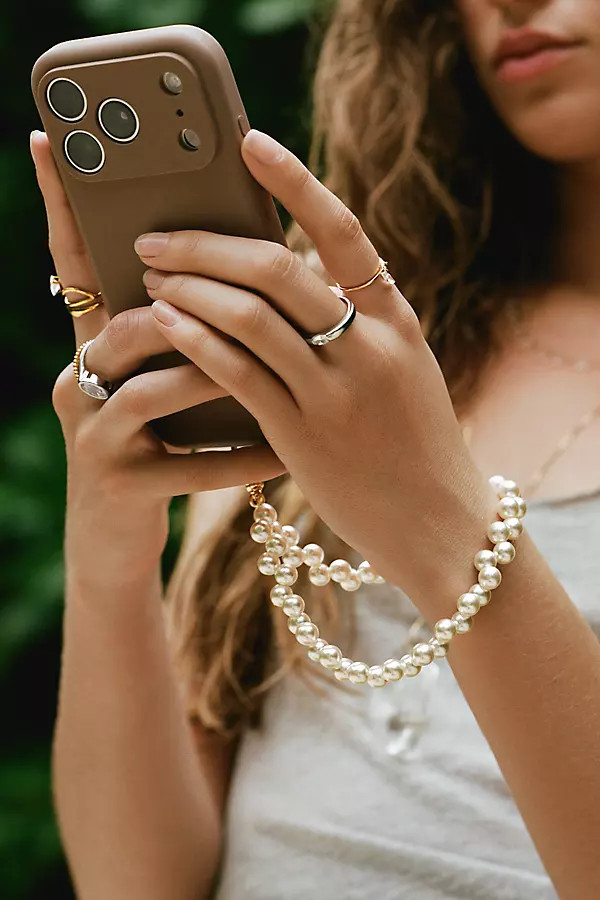 Wavy Pearl Phone Chain | Anthropologie (US)