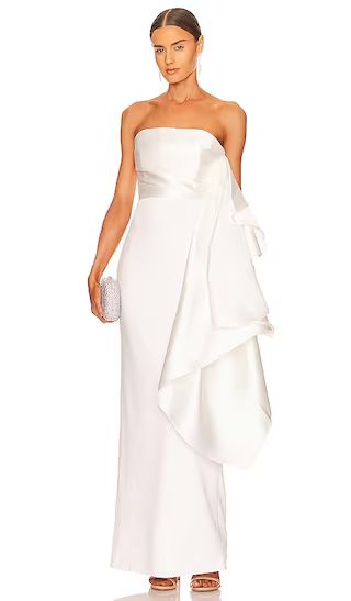 Milena Maxi Dress in Cream | Revolve Clothing (Global)