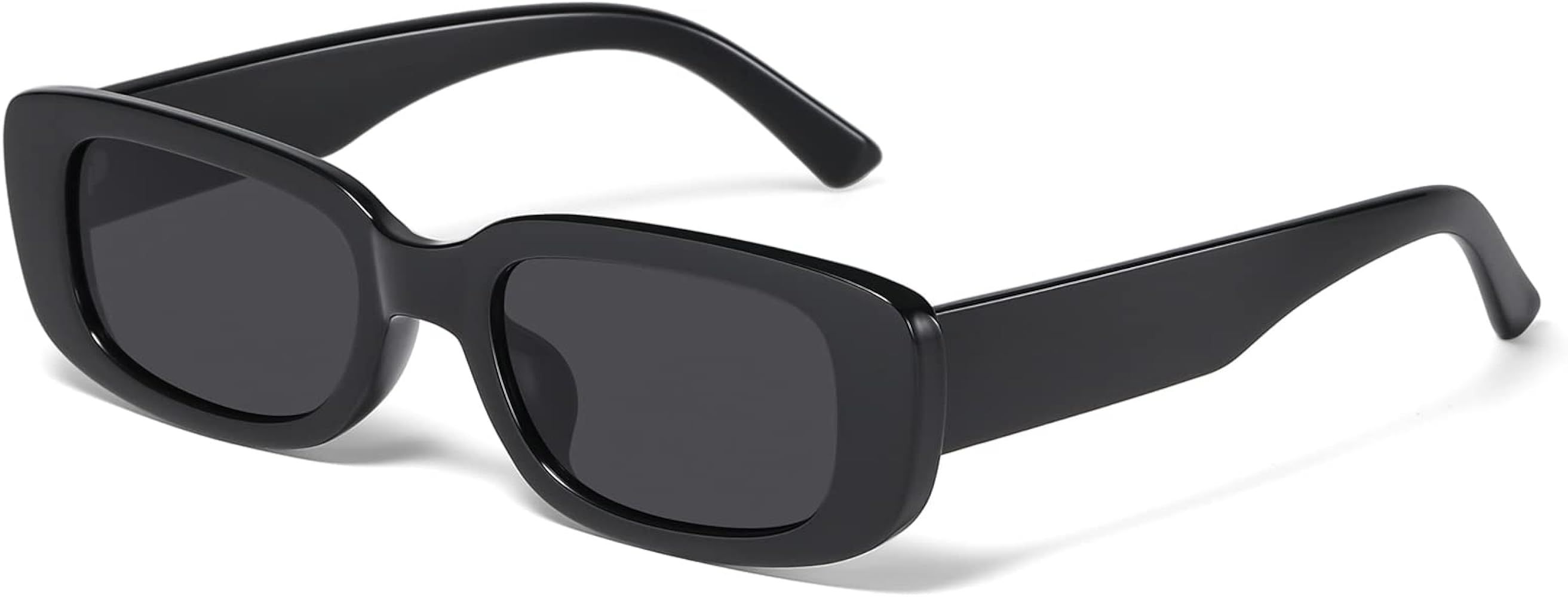 JASPIN Rectangle Sunglasses for Women Men Trendy Y2k Retro 90s Sun Glasses UV400 Protection Cool Square Frame | Amazon (US)