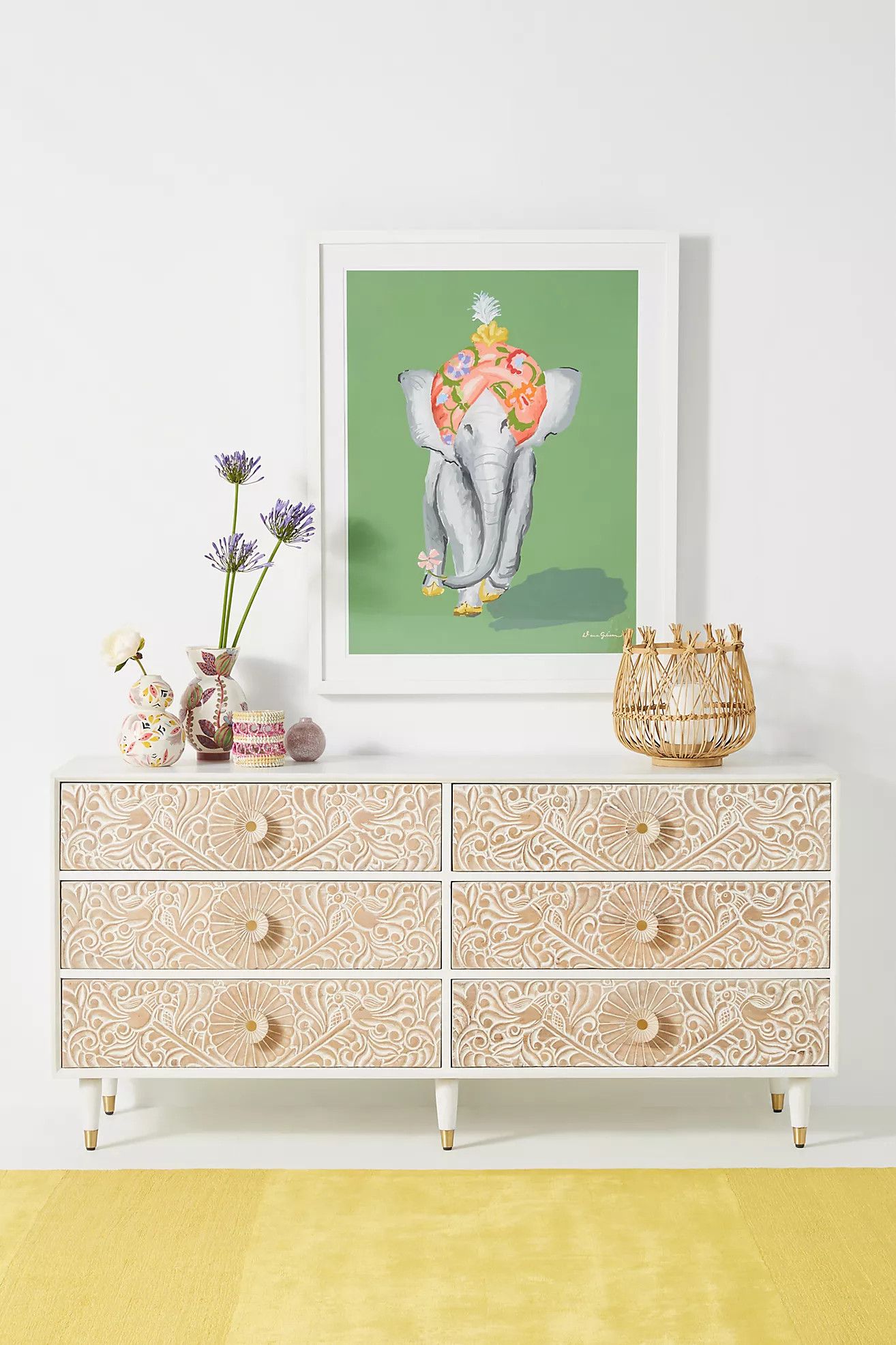 Handcarved Gulliver Six-Drawer Dresser | Anthropologie (US)