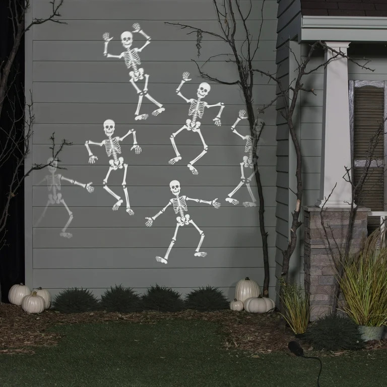 Halloween Proyector con Luz Giratoria y Esqueletos de Movimiento de Gemmy 3,72 x 11,75 x 5,27 x 0... | Walmart (US)