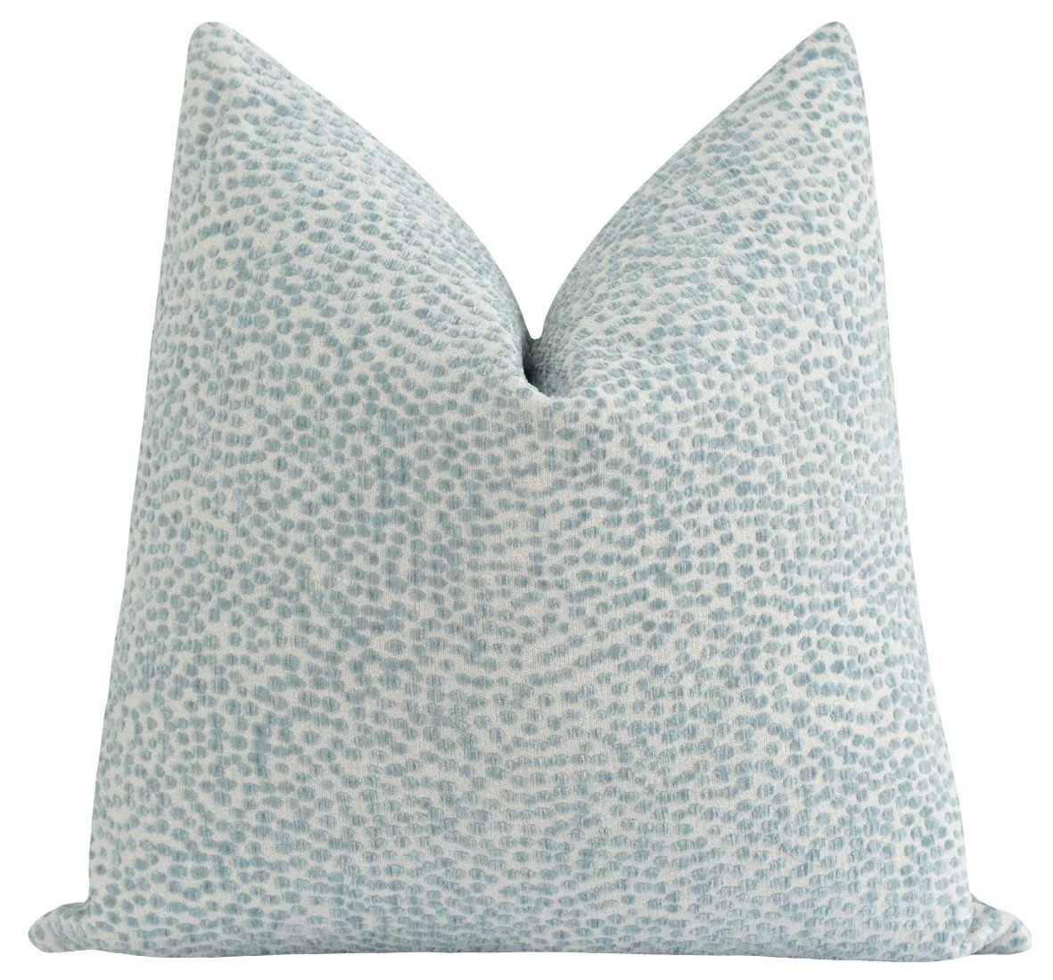 Capron Mist Dotted Chenille Pillow | Land of Pillows