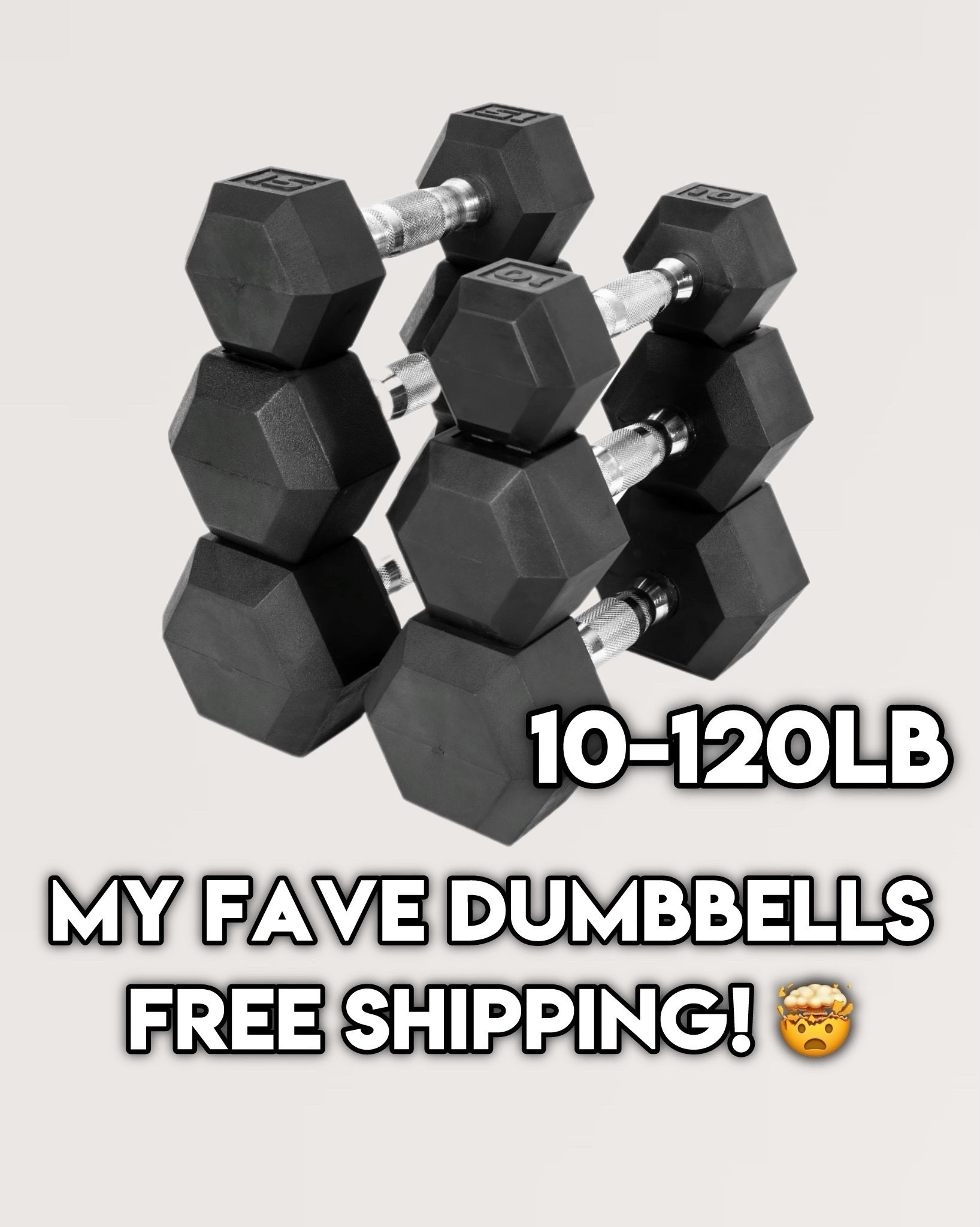 Dumbbells! Restocked and free shipping! 

#LTKHoliday #LTKCyberWeek #LTKFitness