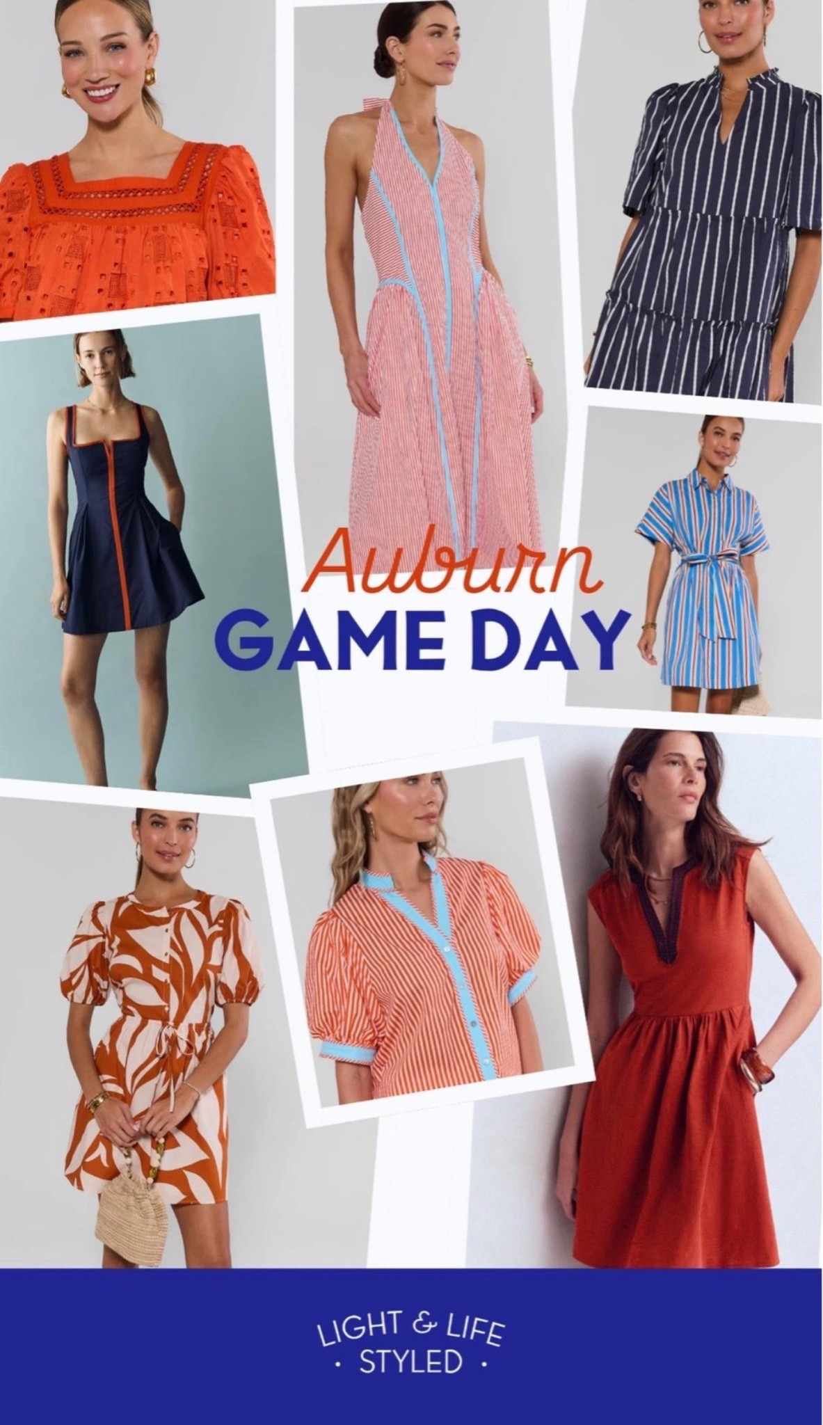 Game day for Auburn! All of these would be perfect for a day on the plains.