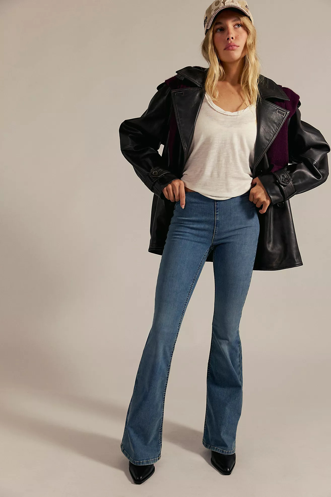 We The Free Penny Pull-On Flare Jeans | Free People (Global - UK&FR Excluded)