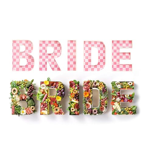 Pop Fizz Designs Charcuterie Board Letters I Baby or Bridal Shower Food Trays I Decorations Cardb... | Amazon (US)