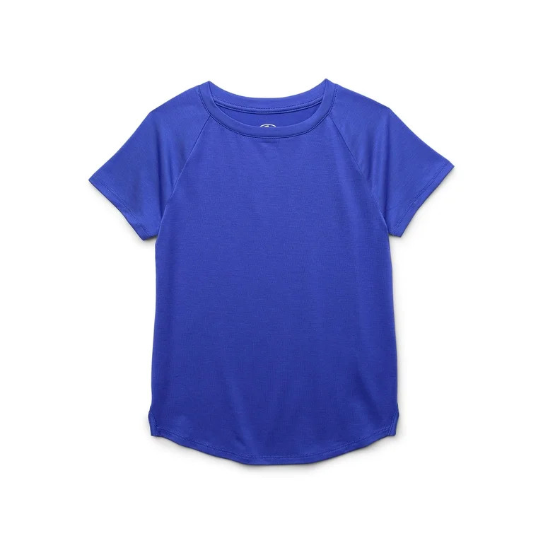Athletic Works Girl's Active Short Sleeve T-Shirt, Sizes 4-18 & Plus | Walmart (US)