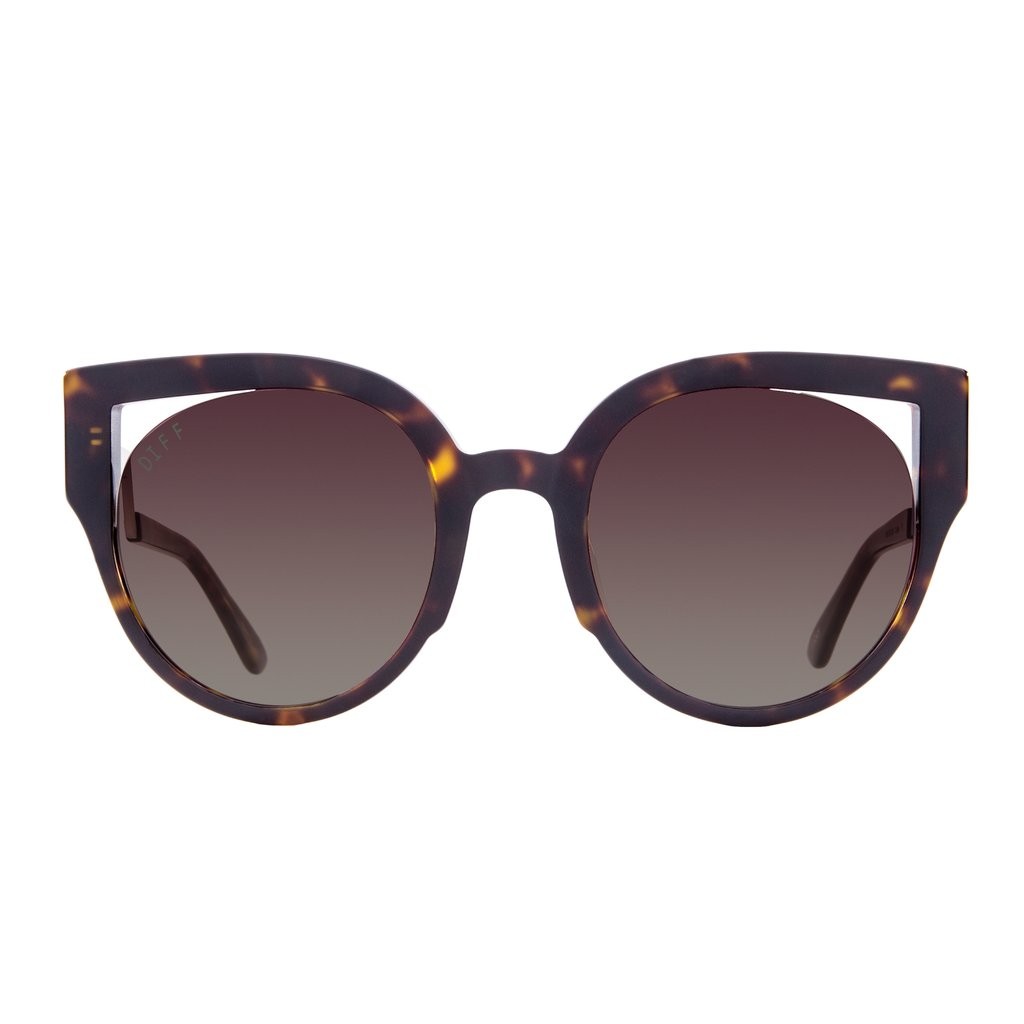 PENNY - MATTE DARK TORTOISE + BROWN GRADIENT | DIFF Eyewear