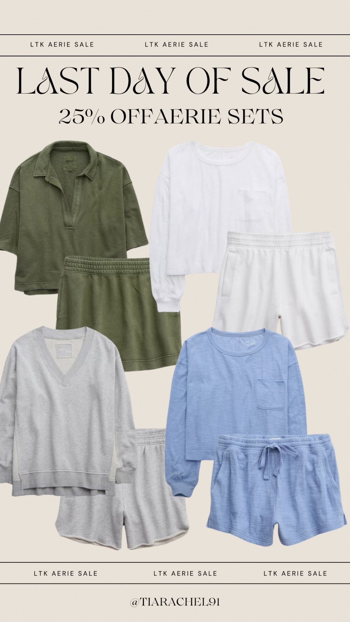 Last day! Save on Aerie lounge sets with code “SPRINGLTK"

#LTKSpringSale #LTKfindsunder50 #LTKsalealert