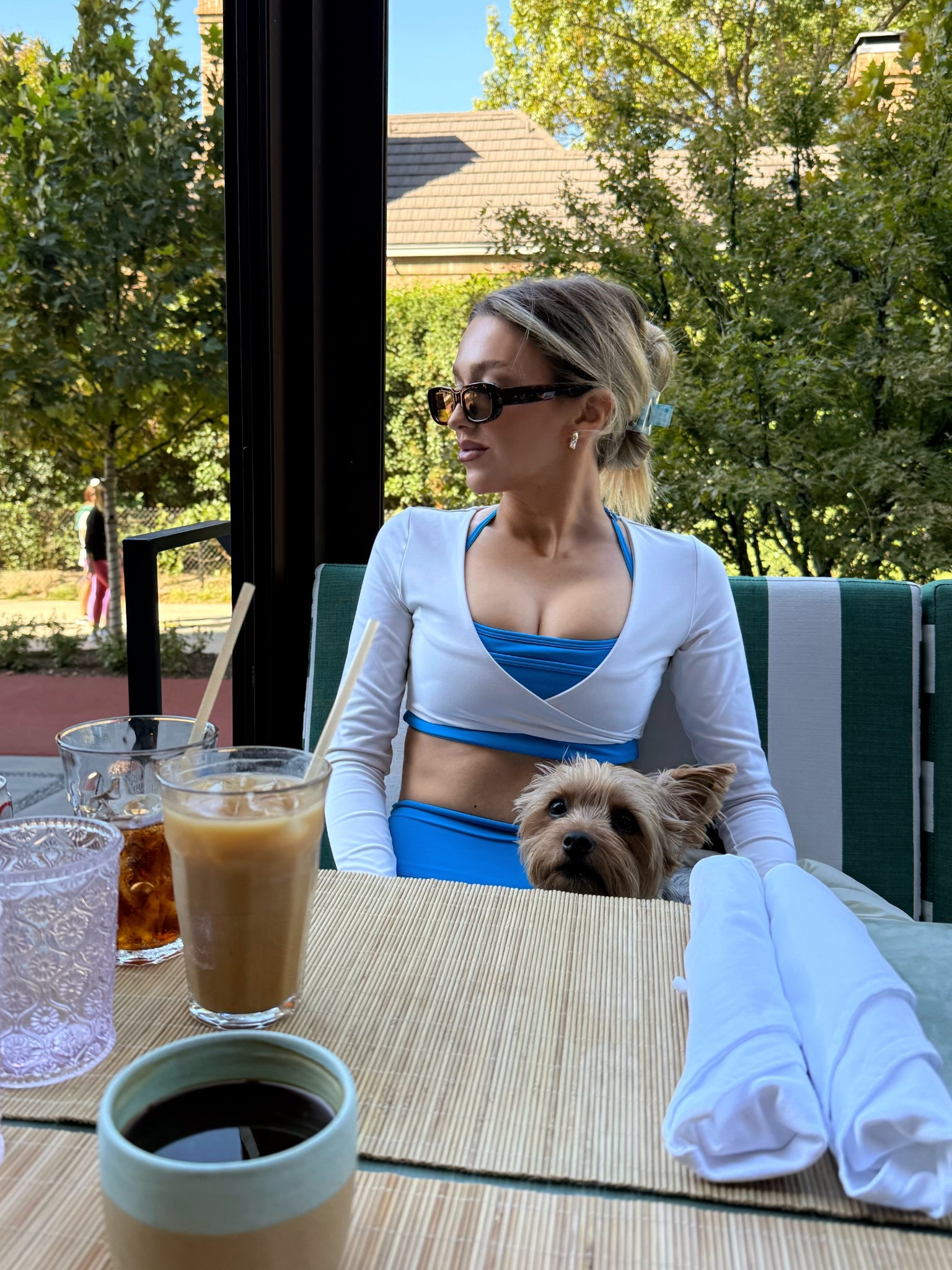 White top: CSB
Blue Set if from Amazon- won’t let me link :( but the brand is QBGJTD

#LTKmorningroutine #LTKfitnessgoals #LTKActive