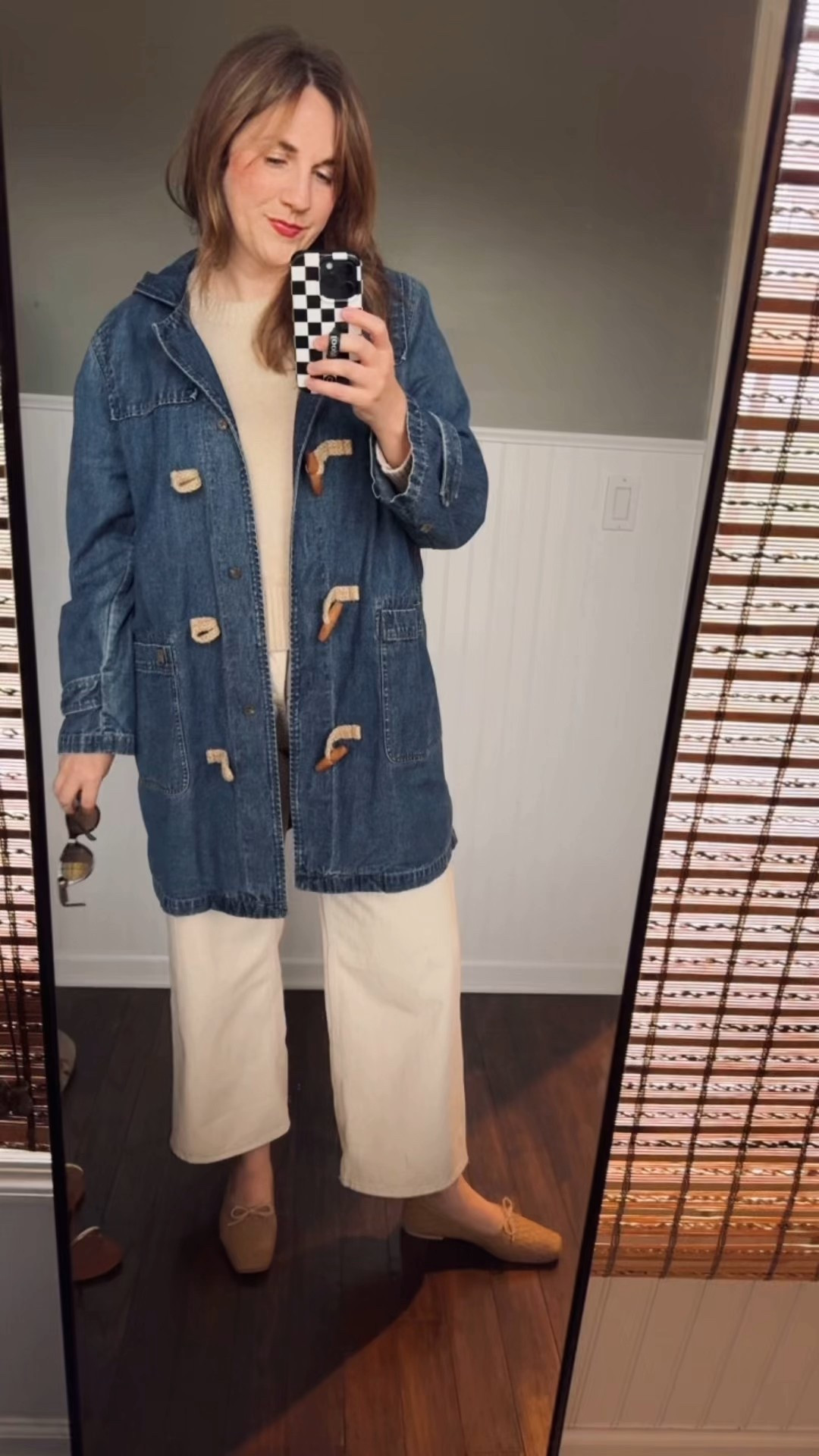 OOTD 

Jacket - Vintage RL - check out Karla Reed on IG or Reed Vintage website 
Sweater - Quince - tts
Jeans- Target tts
Ballet Flats- Freda Salvador tts or if between sizes go up 

#LTKSeasonal #LTKStyleTip #LTKShoeCrush