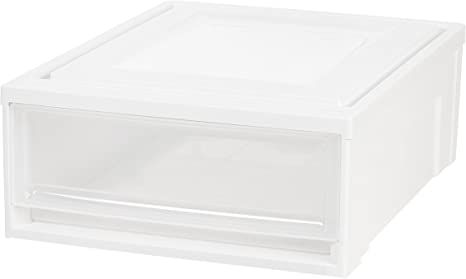 IRIS USA, Inc. 591059 IRIS USA, BC-500S, Shallow Box Chest Drawer, 4 Pack, White, 22 Quart | Amazon (US)