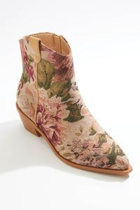 Cato Fashions | Cato Floral Tapestry Booties | Cato Fashions