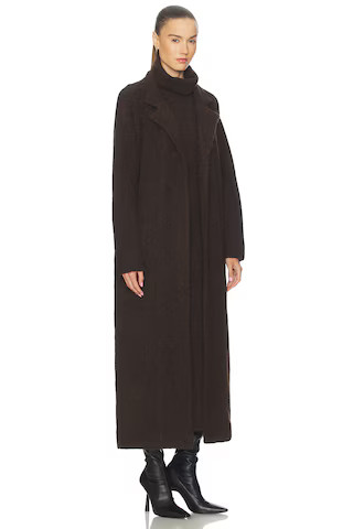 Camila Coelho Jona Maxi Sweater Coat in Chocolate Brown from Revolve.com | Revolve Clothing (Global)
