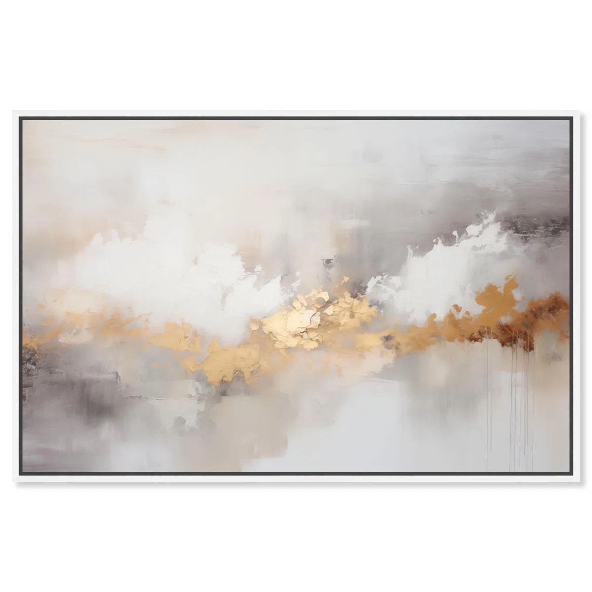 Golden Hour I Canvas Luxury Abstract Art by Art Remedy | Wayfair North America