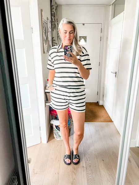 Outfits of the week

Striped top with collar paired with matching shorts and big buckle sandals. 

Beach wear travel outfit 

#LTKtravel #LTKeurope #LTKstyletip