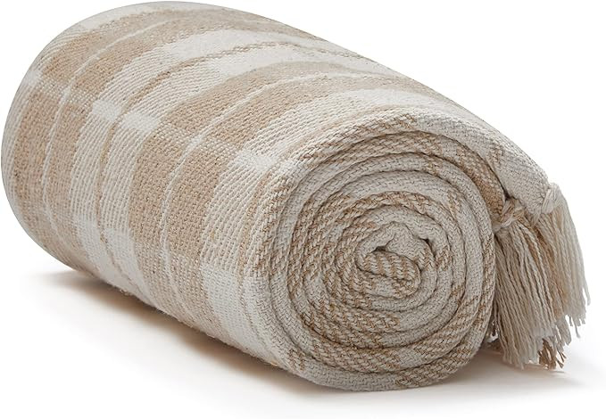 Americanflat 50x60 Throw Blanket - Soft and Breathable 100% Cotton Throw Blanket for Couch, Bed, ... | Amazon (US)