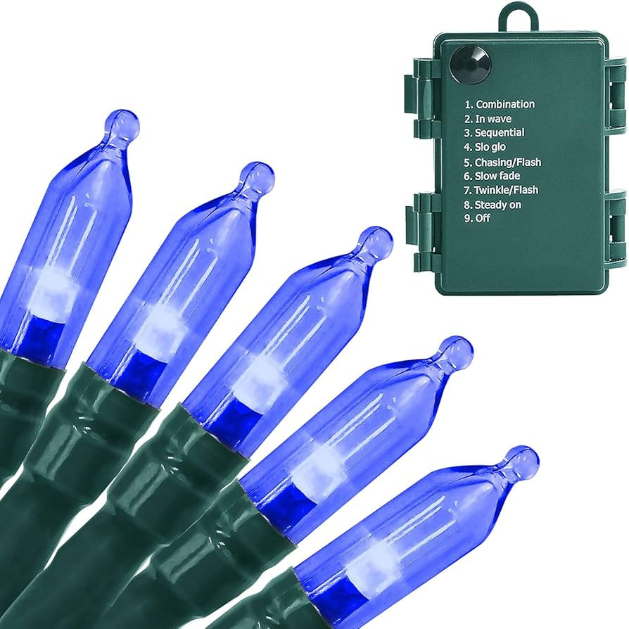 Battery Operated String Lights with Timer - Christmas Lights Outdoor String Lights 18ft 50 LED St... | Amazon (US)