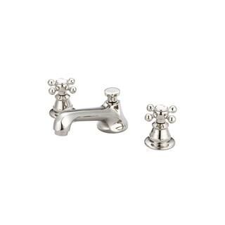 Water Creation 8 in. Widespread 2-Handle Century Classic Bathroom Faucet in Polished Nickel PVD w... | The Home Depot
