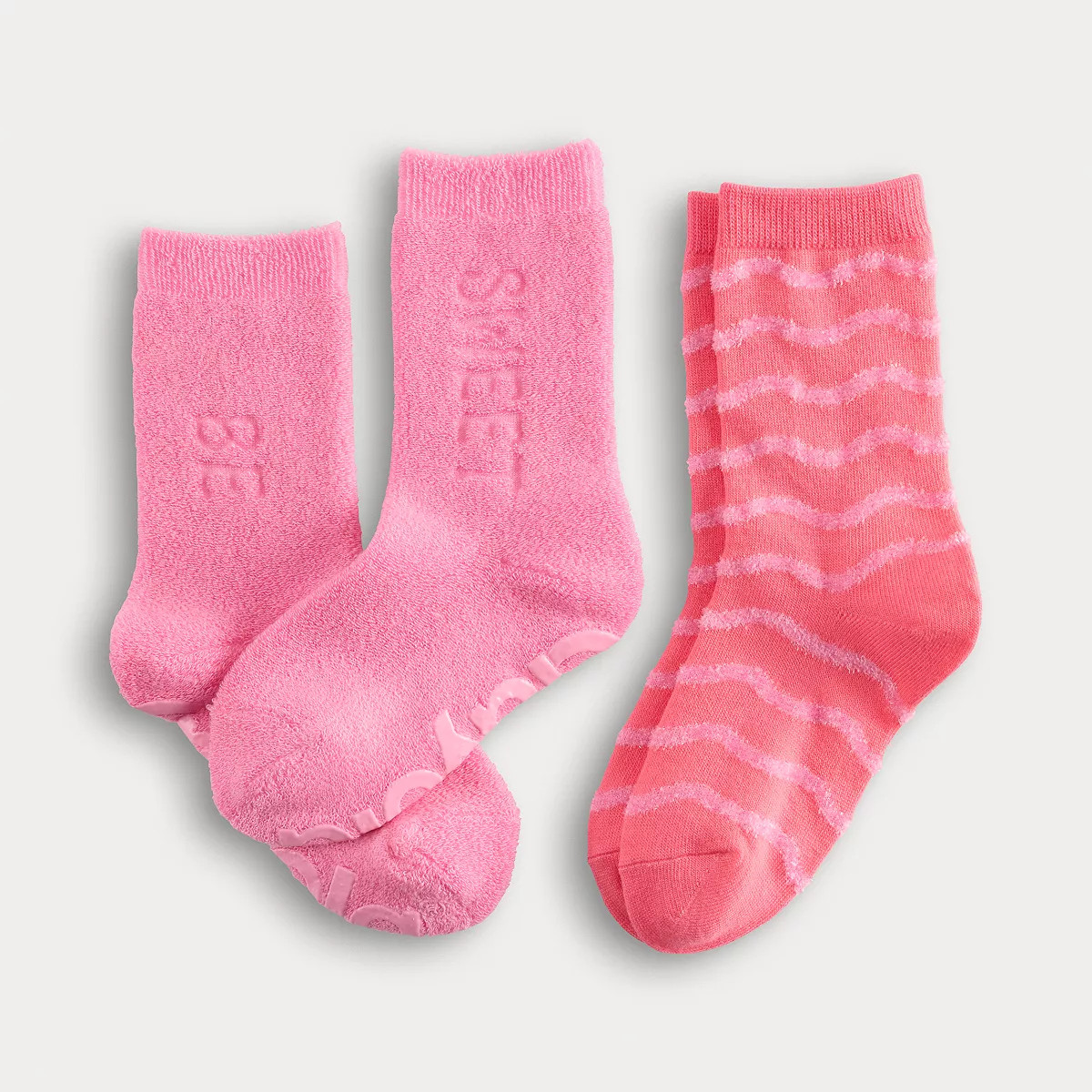 Crayola® X Kohl's Kids 2-pack Reverse Terry Eyelash Wave Socks | Kohl's