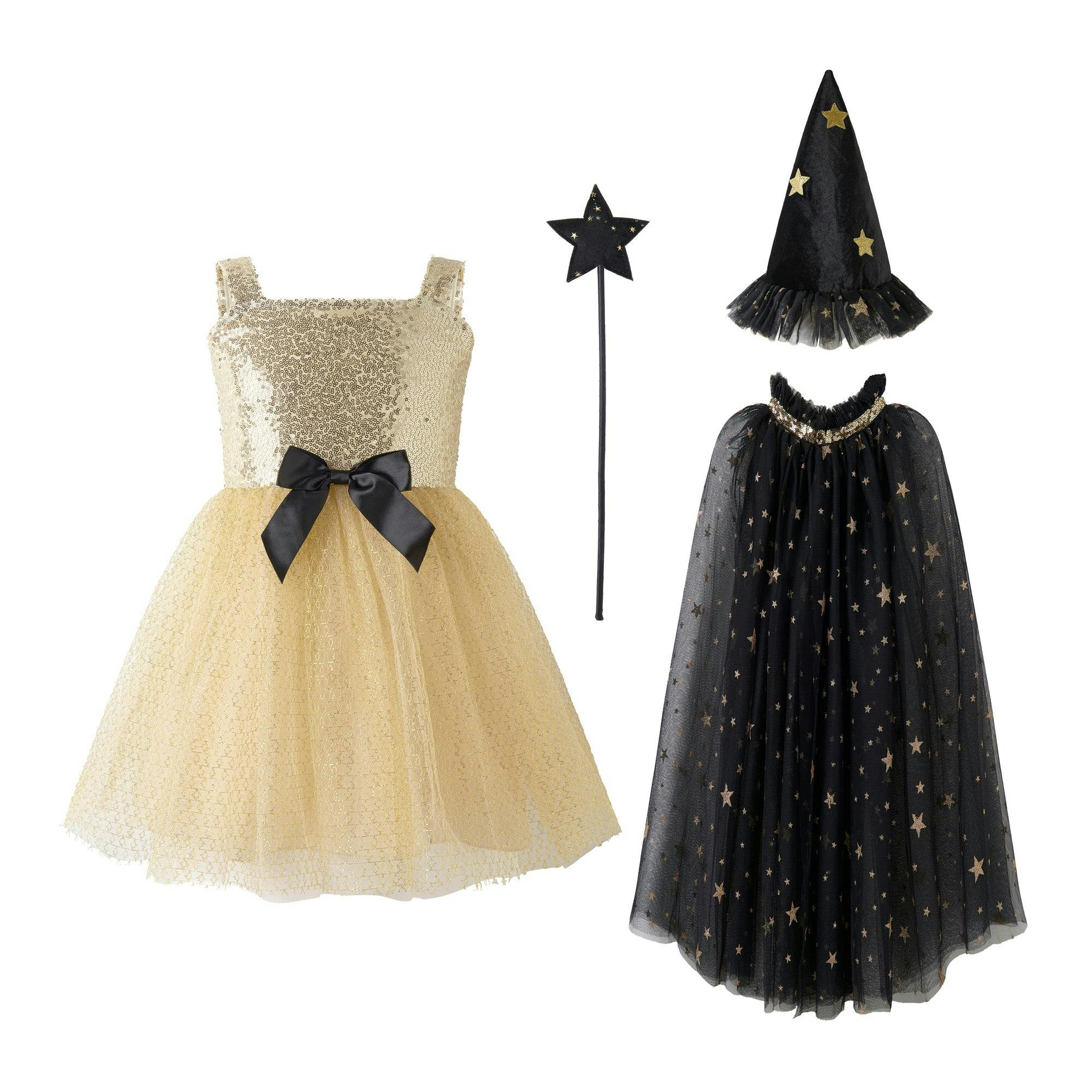 Witch Dress with Cape, Hat & Wand | Maisonette