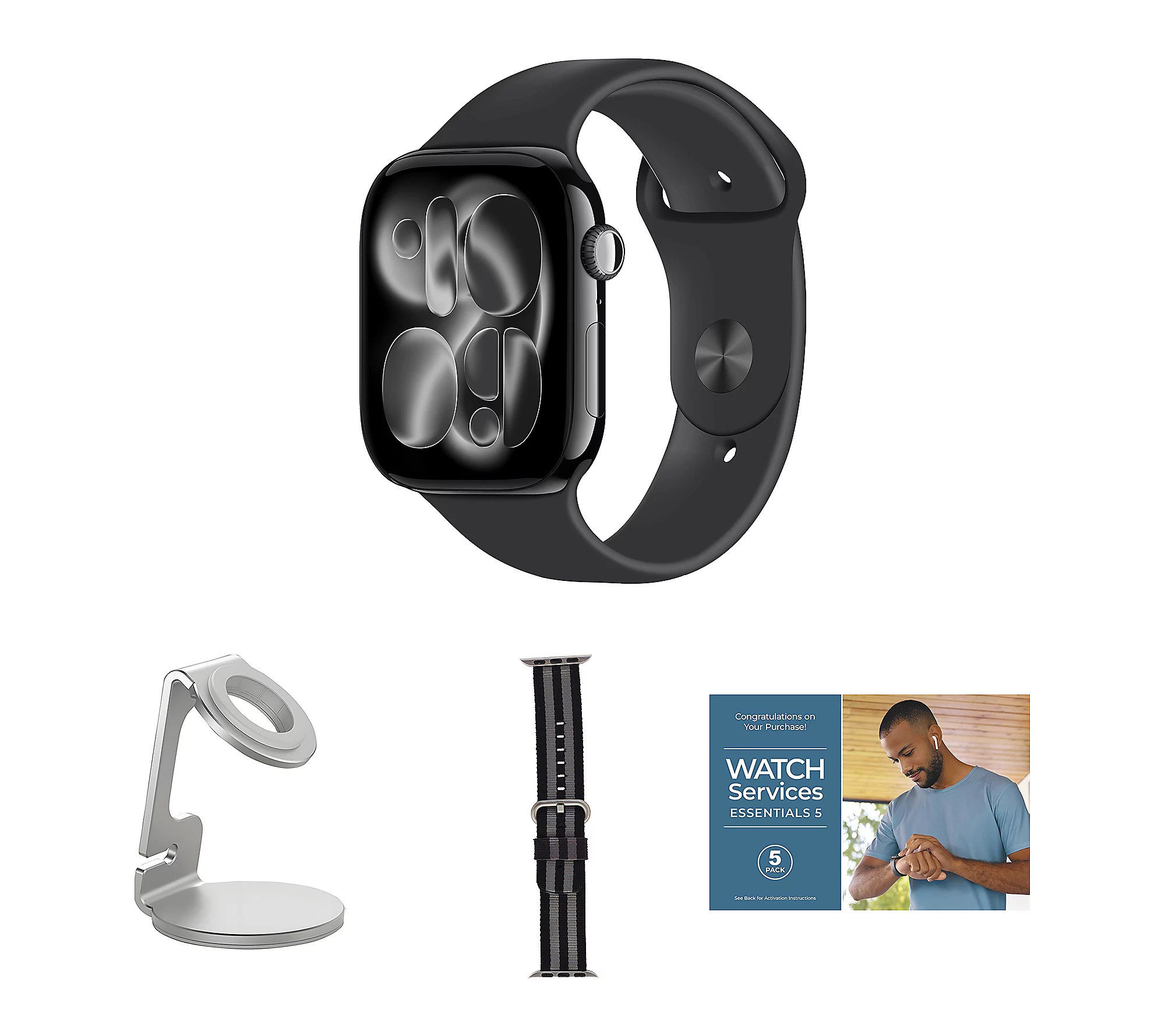 Apple Watch Series 11 GPS 46mm M/L Bundle | QVC