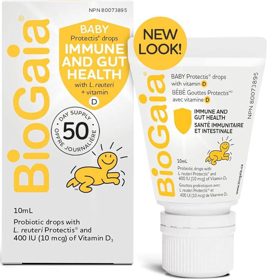 BioGaia Probiotic Drops with 400IU of Vit.D | 10mL BioGaia Immune & Gut Health | 50 Day Supply | ... | Amazon (CA)