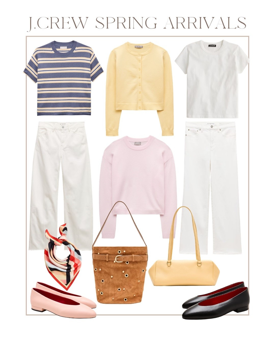 Spring arrivals from @jcrew I’m obsessed with! Love pairing white denim with pastel colors for Spring! #injcrew #ad

#LTKootd #LTKPetite #LTKSeasonal