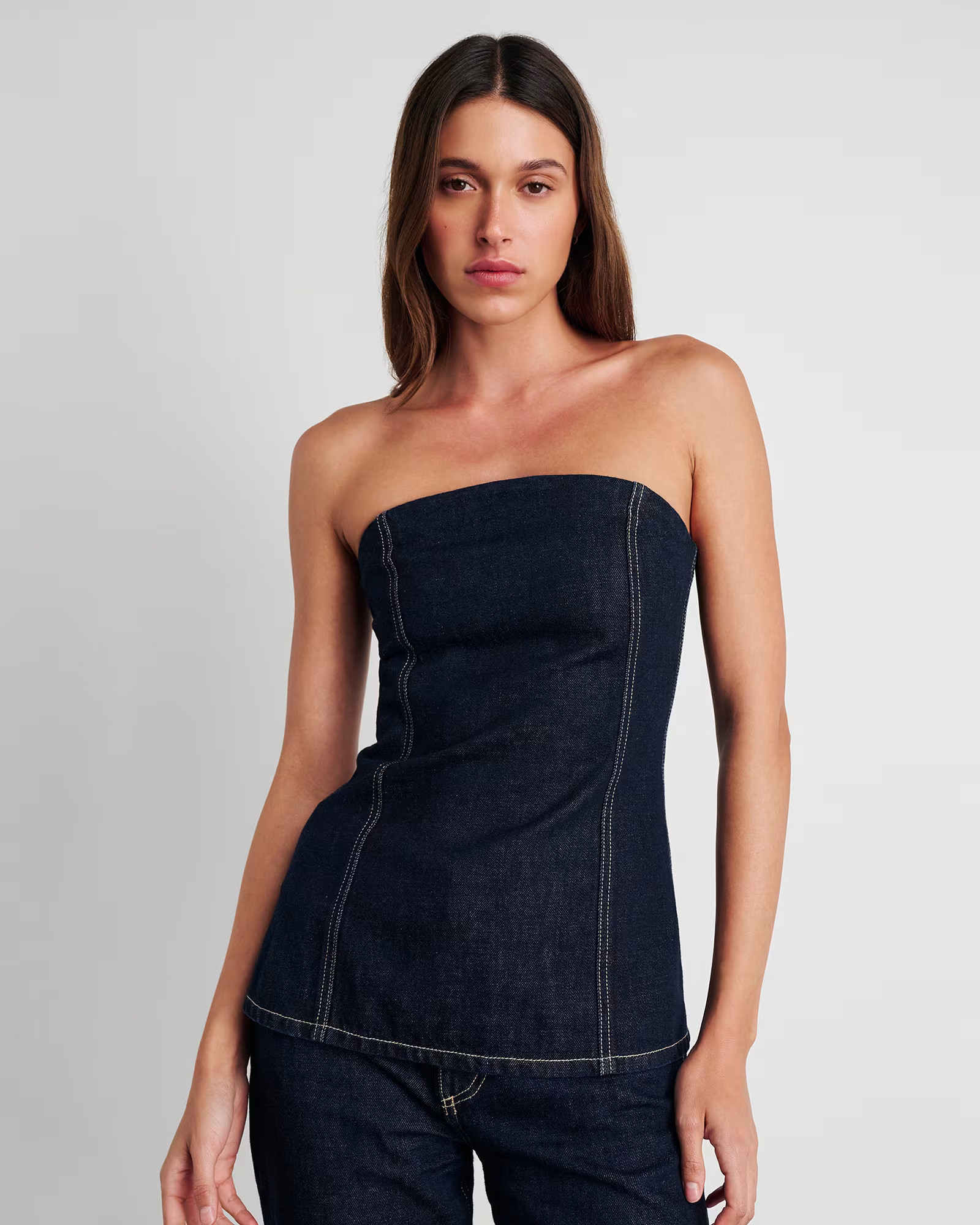 Cora Denim Bustier | JAG (Australia & New Zealand)