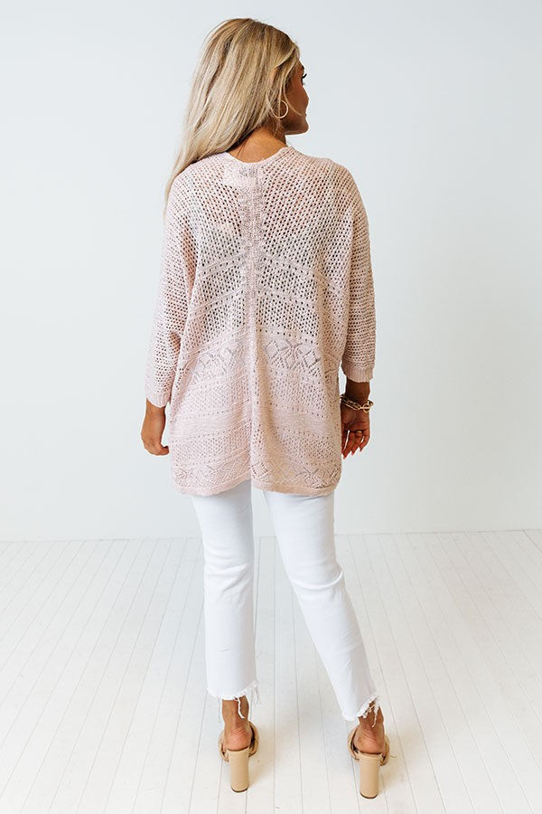 Keep At Bay Knit Cardigan In Blush • Impressions Online Boutique | Impressions Online Boutique
