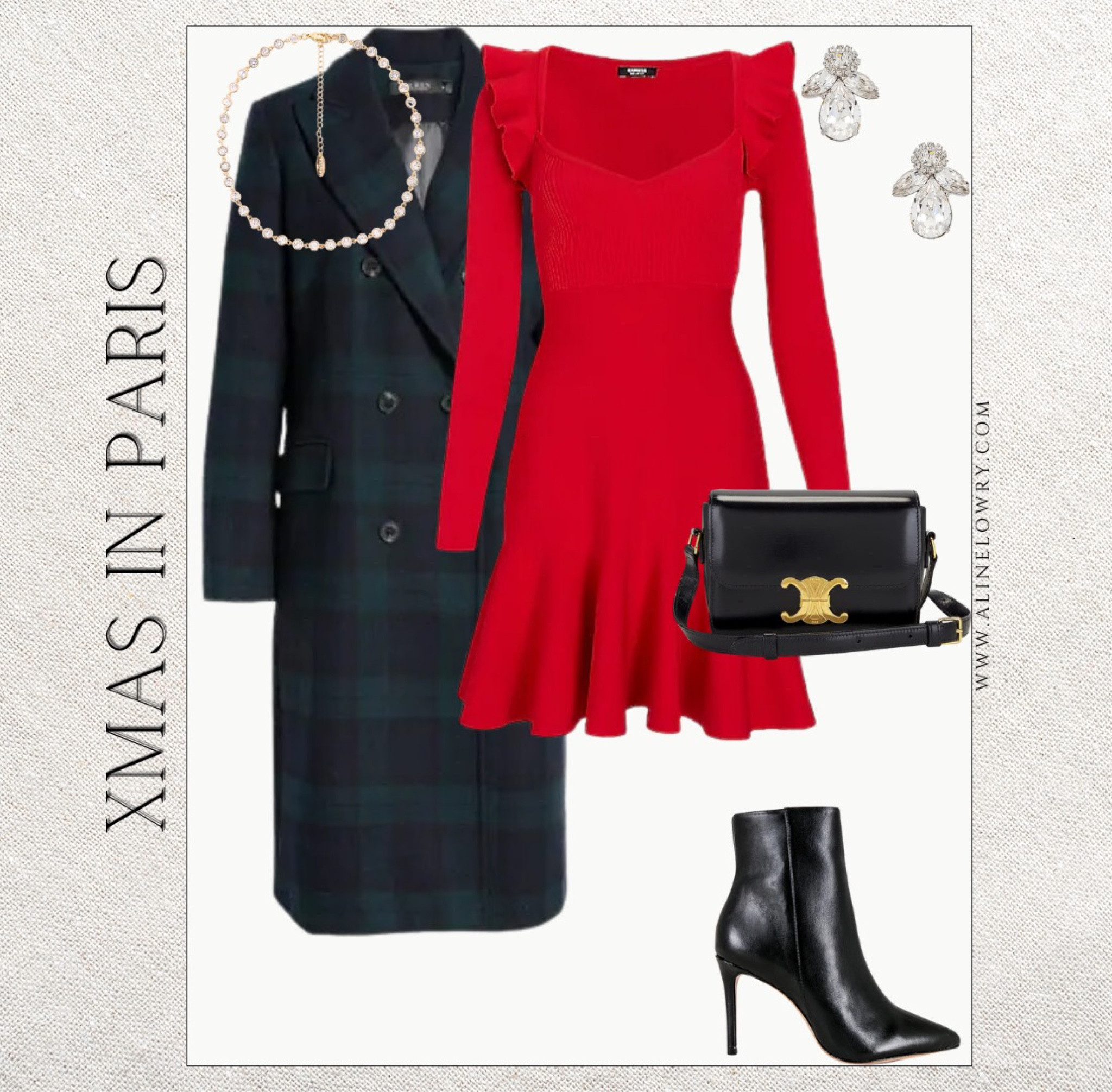 Dress for the occasion - Christmas in Paris outfit idea. Very chic and elegant look. 

#LTKstyletip #LTKitbag #LTKU