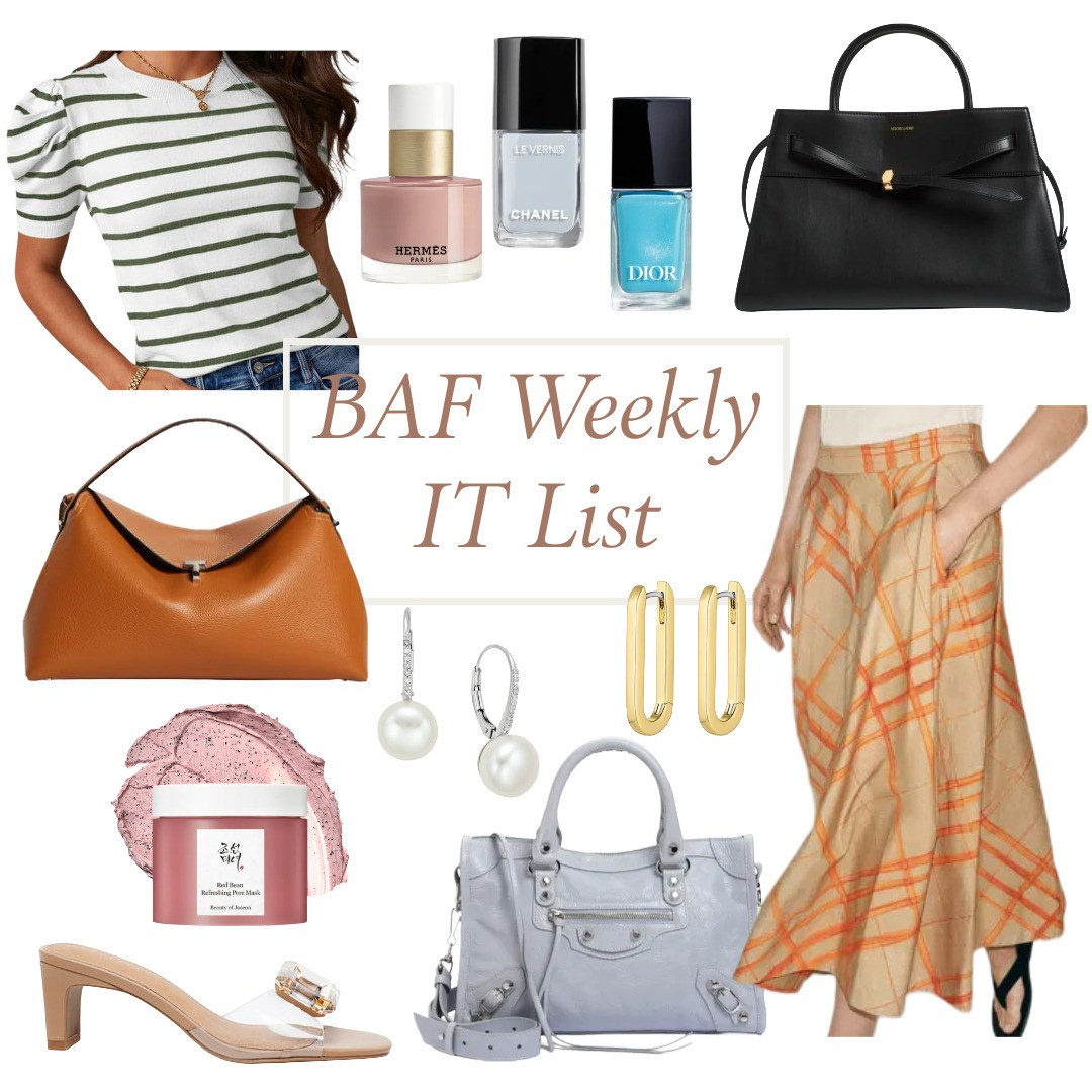 What's trending on the blog this week. Blue nail polish, the anonymous handbag, maxi skirts, and glam sandals. Love! 

 #LTKOver40 #LTKPetite #LTKBeauty