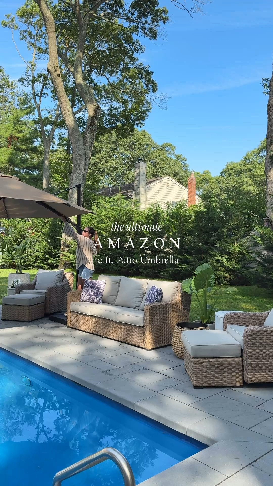 I found the ultimate patio umbrella! ✨

This 10 ft neutral 360° rotating cantilever umbrella is a game changer. It’s fully adjustable, with a crank system for easy unfolding, and a pedal to allow for quick and easy rotation. There’s even a tilt to provide optimal shade. The best part is the UPF 50+ fabric providing UV protection for those sunny days of summer. It closes easily and is secured with its sturdy, weighted base and clasp. This umbrella has upgraded our outdoor oasis and is one of my top Amazon outdoor finds!☀️

xo, Danielle


#LTKHome #LTKSaleAlert #LTKSeasonal