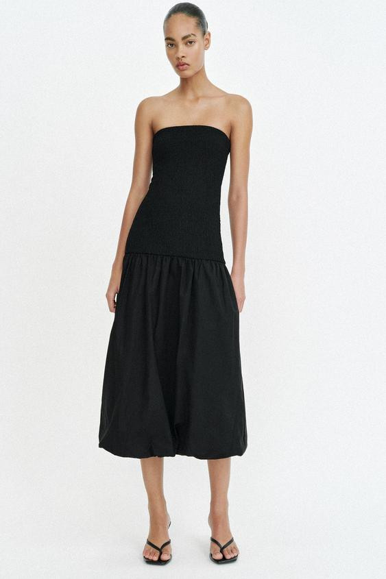 COMBINED BANDEAU DRESS | Zara UK