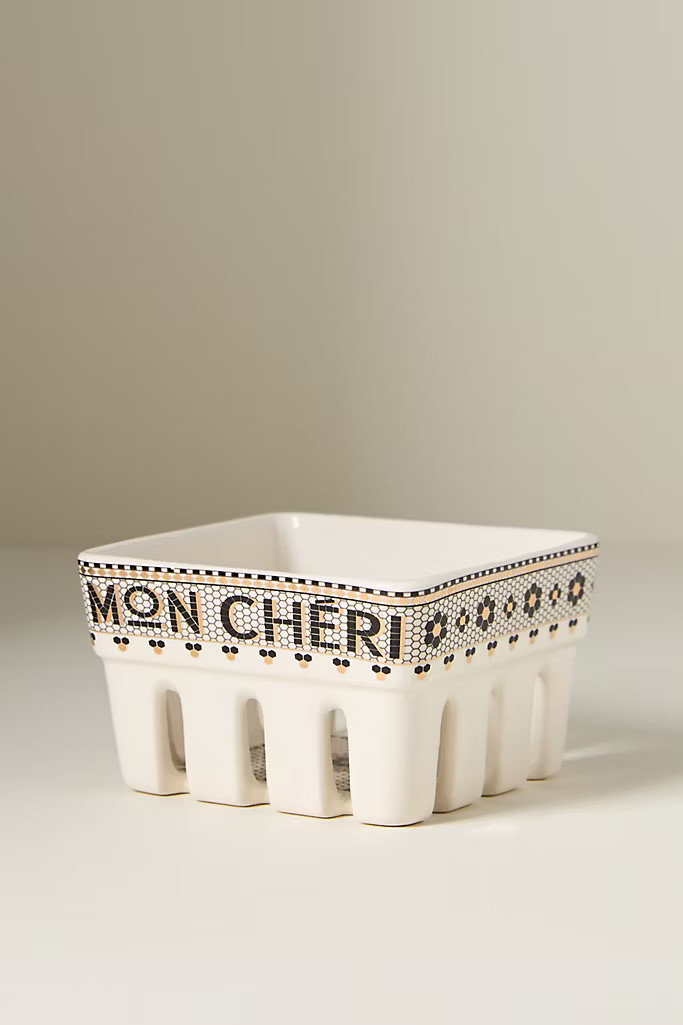 Bistro Tile Mon Cheri Berry Basket | Anthropologie (US)