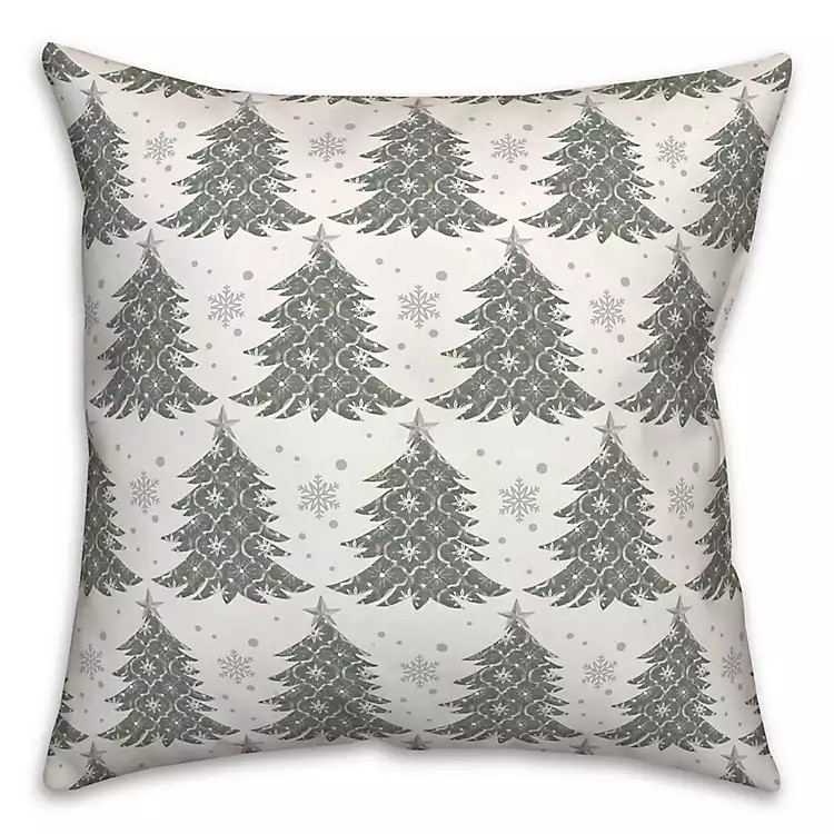 Ornate Trees Christmas Pillow | Kirkland's Home