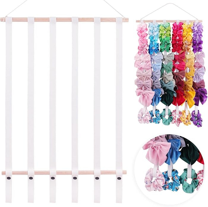 OAOLEER Hair Bow Holder Organizer for Girls Hair Bows,Hair Accessories Headband Organizer Bow Sto... | Amazon (US)