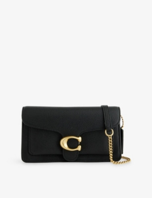 Tabby Leather Chain Clutch Bag | Selfridges