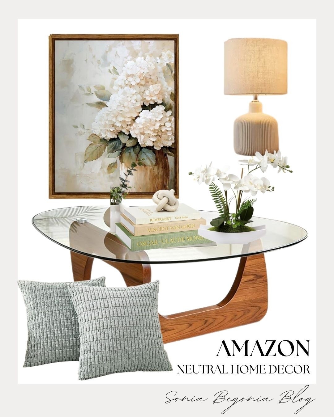 Elevate your space with these cozy Amazon neutral home finds! 🤍 

Featuring a glass-top coffee table, floral canvas art, textured pillows, and subtle accent lighting for a serene vibe. 🌿

#AmazonHome #NeutralDecor #LTKhome #HomeStyling #CozyVibes #InteriorInspo

#LTKHome